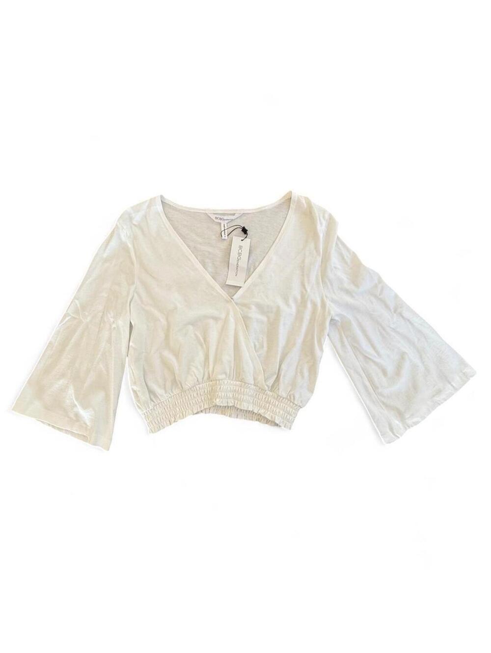BCBGeneration Women's White and Cream Blous